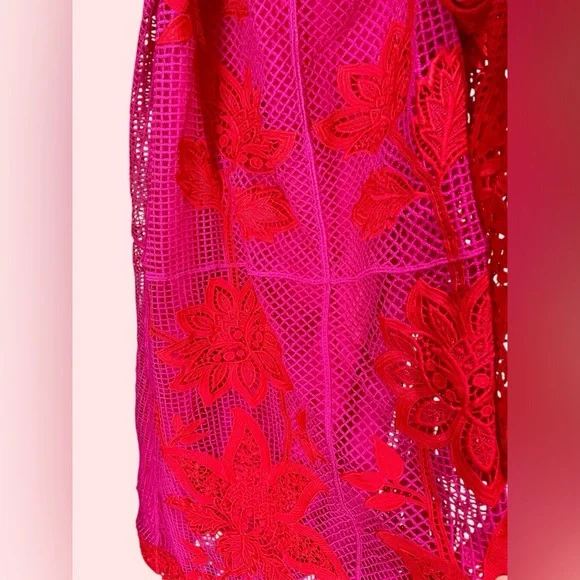 Farm Rio Guipuire Bicolor Maxi Dress, L - Picture 5 of 9